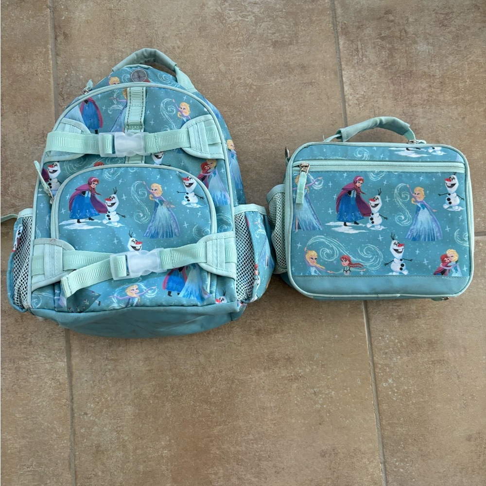 Pottery Barn kids frozen backpack and lunchbox set